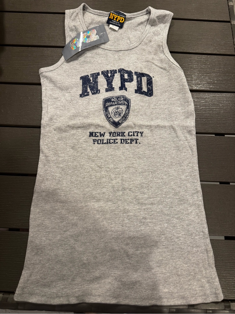 Women’s Gray Tank Top - New York City Police Dept.